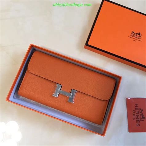 Come with Brand BOX dust bag and booklet card serial number. . Hermes wallet yupoo